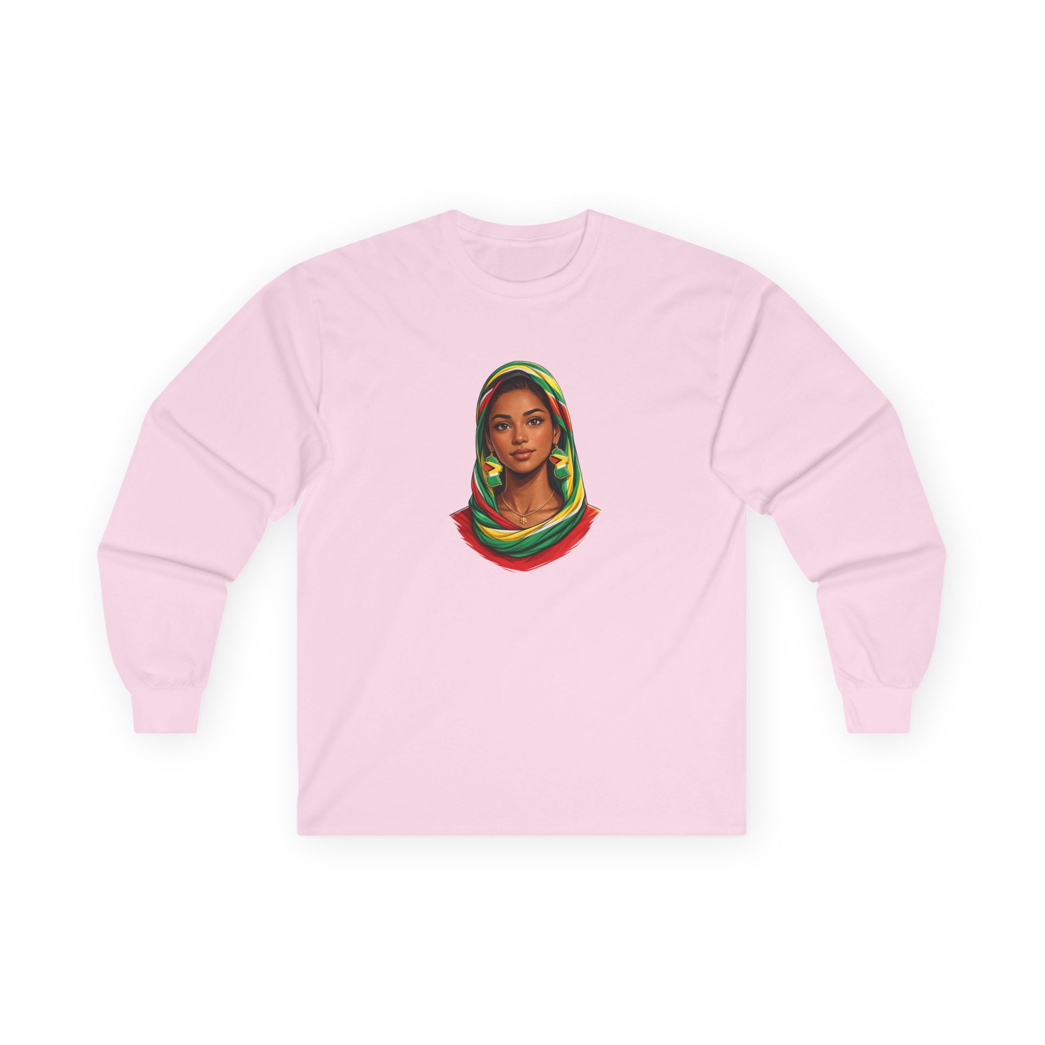 Indo-Guyanese Headdress Portrait Long Sleeve Tee