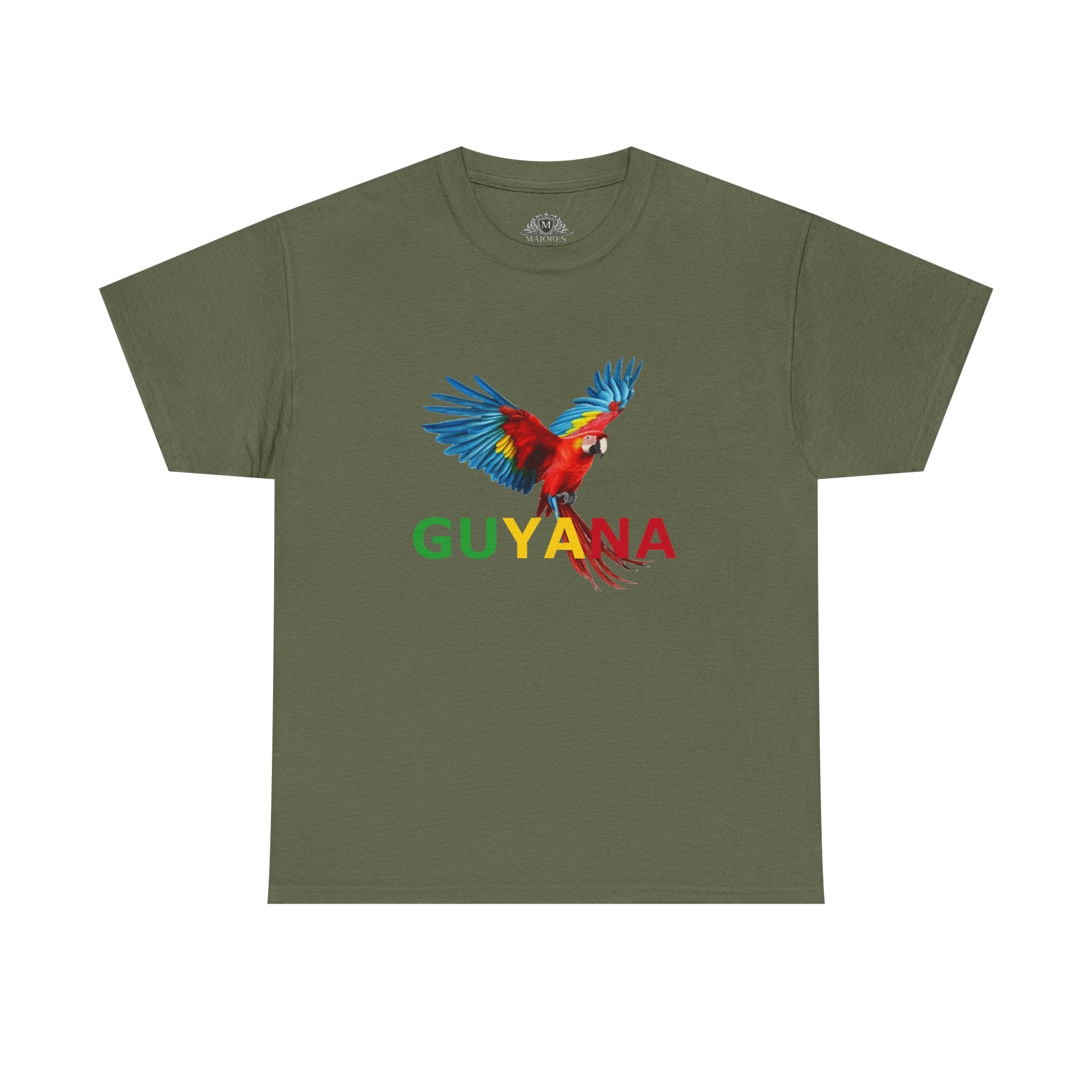 Guyana Parrot T-Shirt — Colorful Macaw Graphic