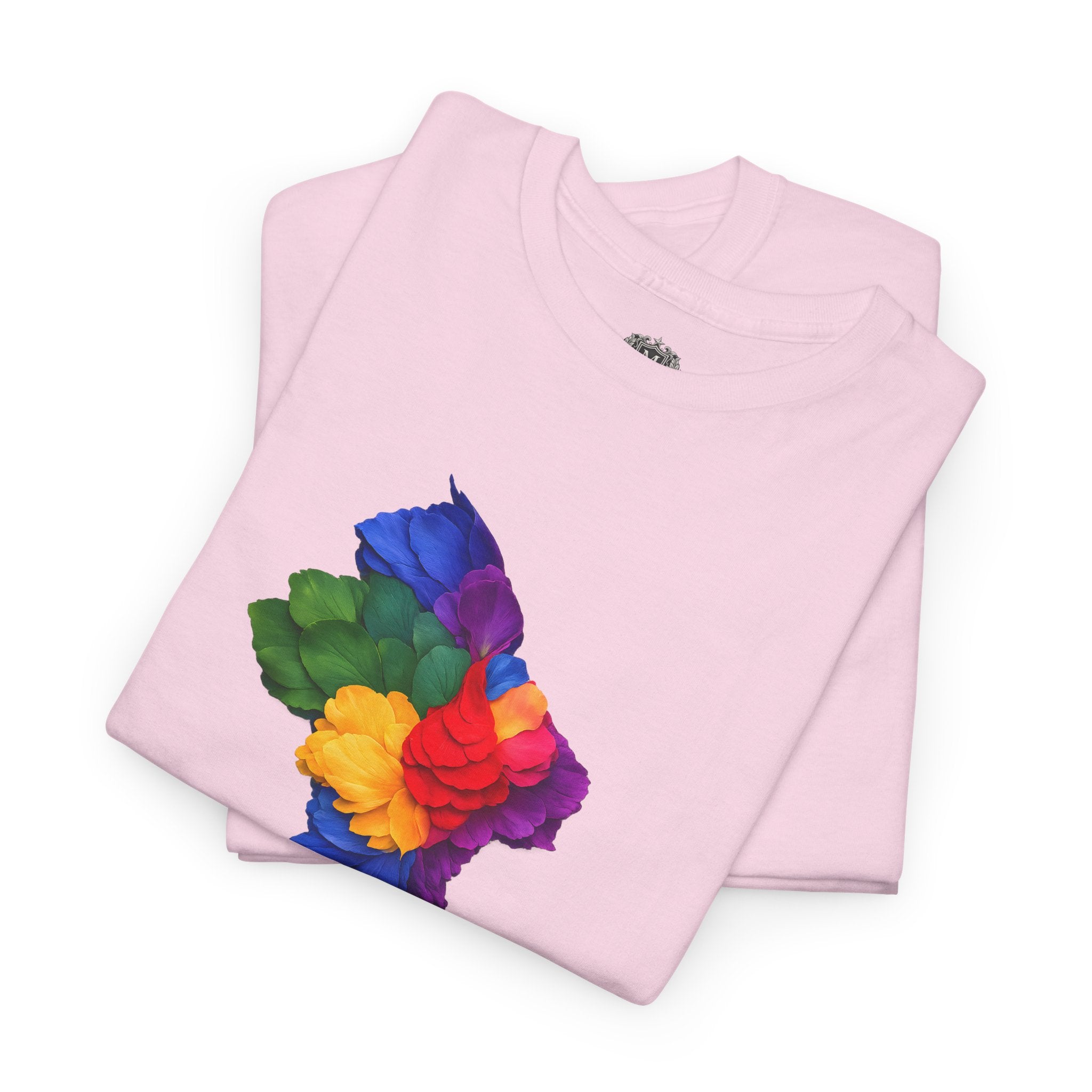 Guyana Floral Map T-Shirt — Colorful Petal Map Tee