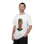 Afro Guyanese Woman Portrait with Headwrap & Sunglasses — Unisex Tee