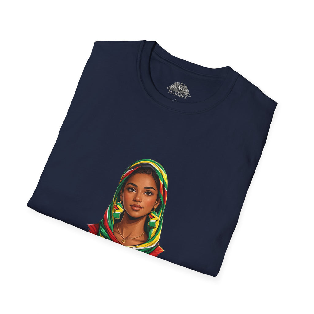 Indo-Guyanese Woman Portrait Tee — Headwrap Art T-Shirt