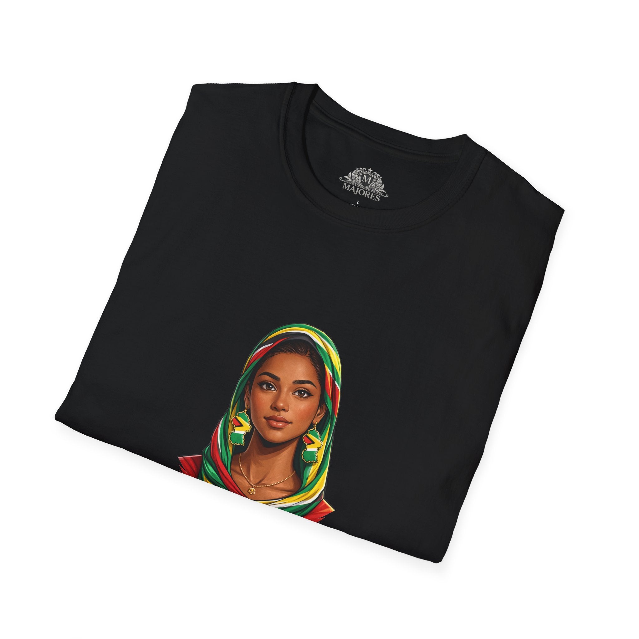 Indo-Guyanese Woman Portrait Tee — Headwrap Art T-Shirt