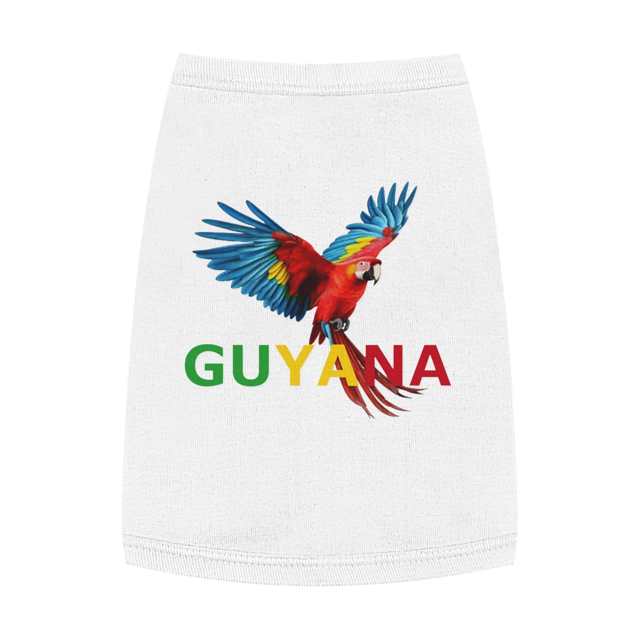 Guyana Parrot Pet Tank Top — Colorful Macaw Dog Shirt