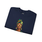 Afro Guyanese Headwrap Portrait Crewneck Sweatshirt