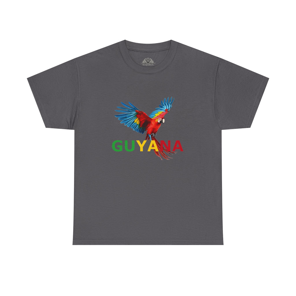 Guyana Parrot T-Shirt — Colorful Macaw Graphic