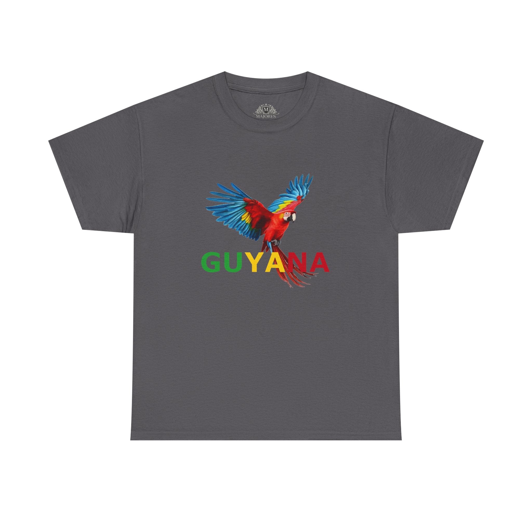 Guyana Parrot T-Shirt — Colorful Macaw Graphic