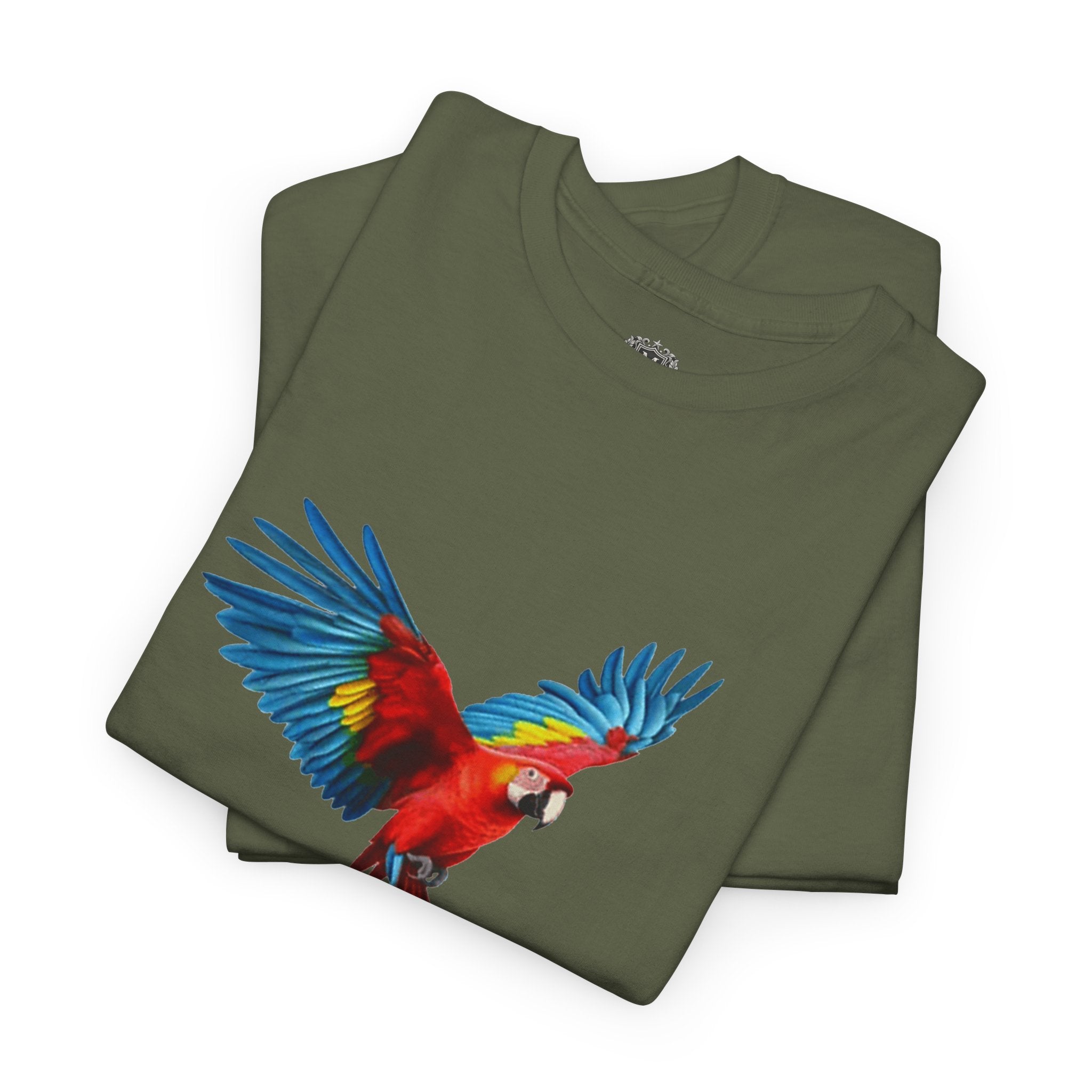 Guyana Parrot T-Shirt — Colorful Macaw Graphic