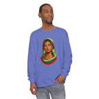 Indo Guyanese Woman Portrait — "Her Grace and Presence Does the Talking" Long Sleeve Tee