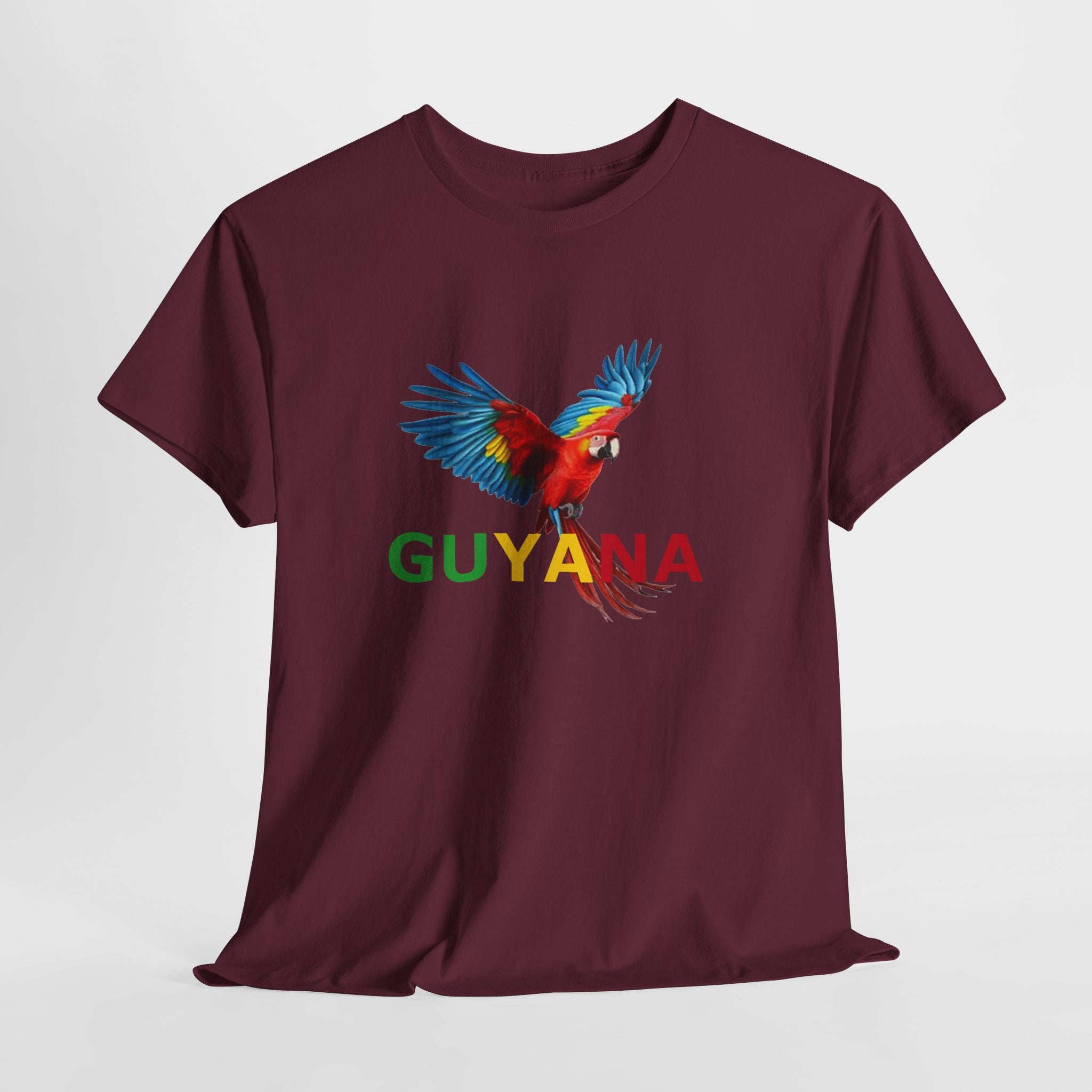Guyana Parrot T-Shirt — Colorful Macaw Graphic