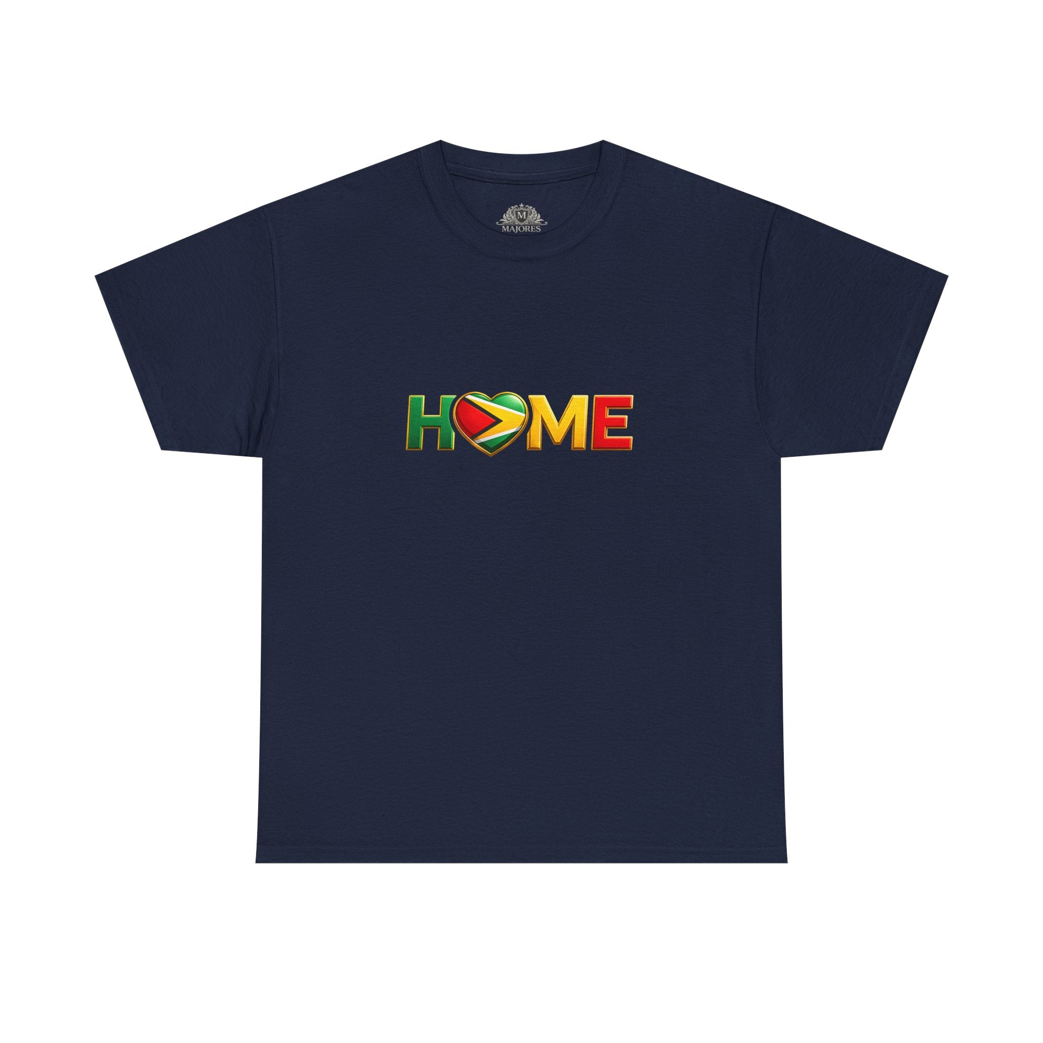 Heart Flag "HOME" Design — Guyanese Pride Tee