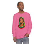 Indo Guyanese Woman Portrait — "Her Grace and Presence Does the Talking" Long Sleeve Tee
