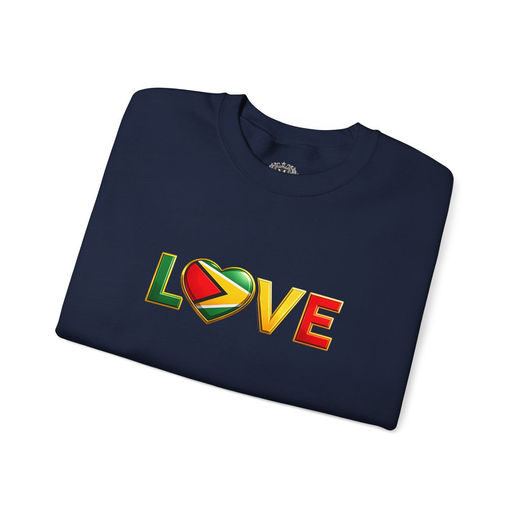 Guyana Flag Love Crewneck Sweatshirt