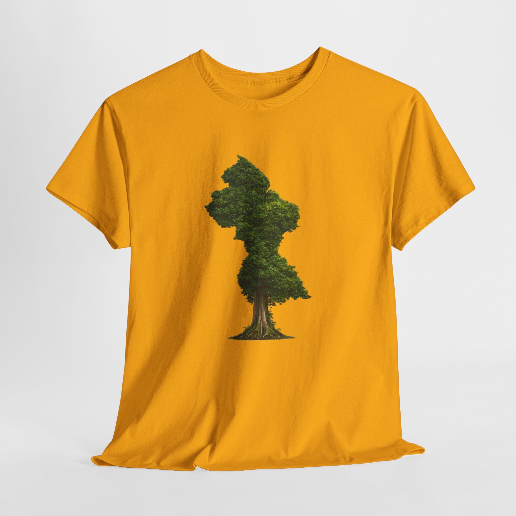 Guyana Map Tree Silhouette T‑Shirt