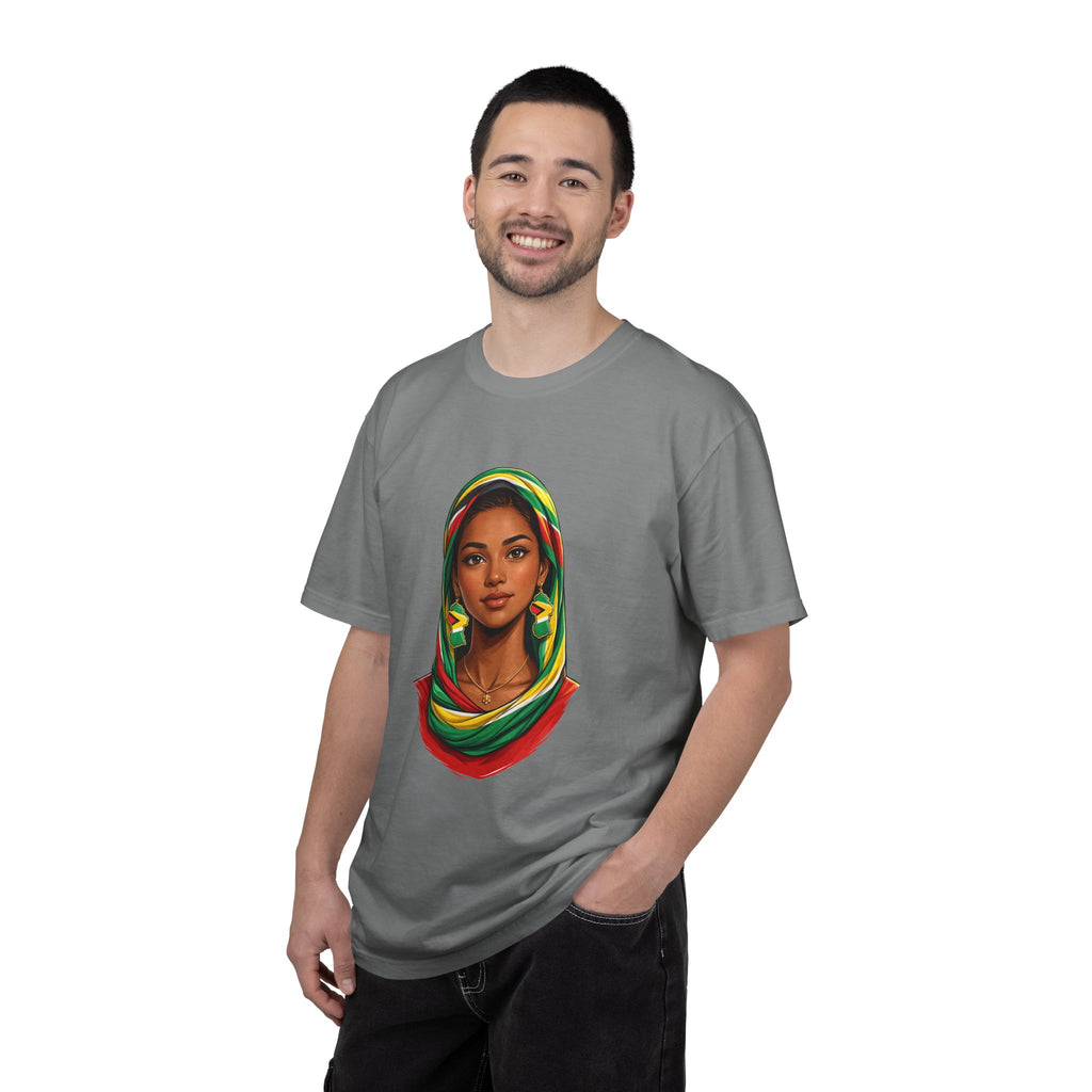 Indo Guyanese Woman Portrait with Headwrap — Unisex Tee