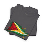 Guyana Flag Paint Splash T-Shirt — Patriotic Caribbean Tee