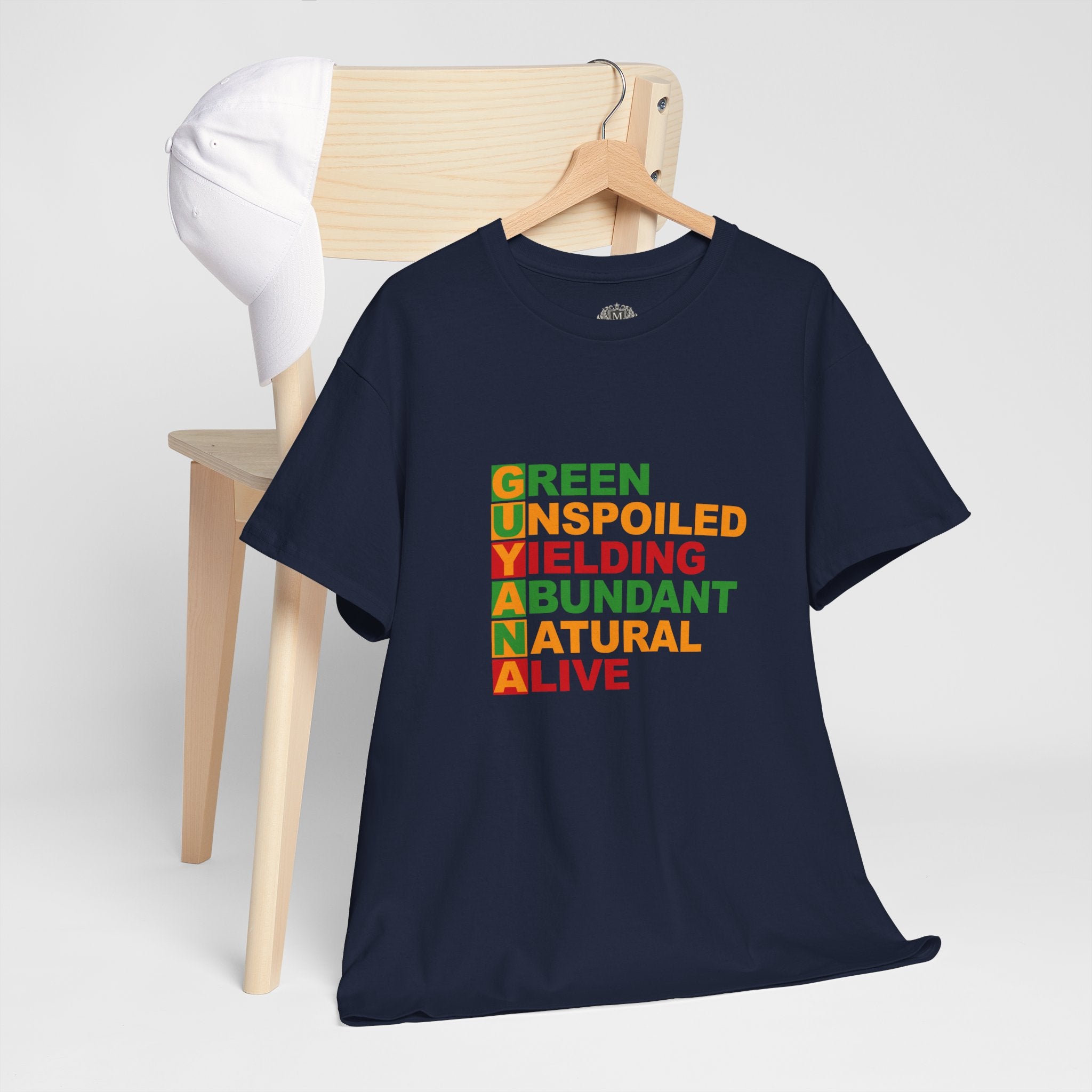 GUYANA Acrostic Design — Patriotic Eco Tee