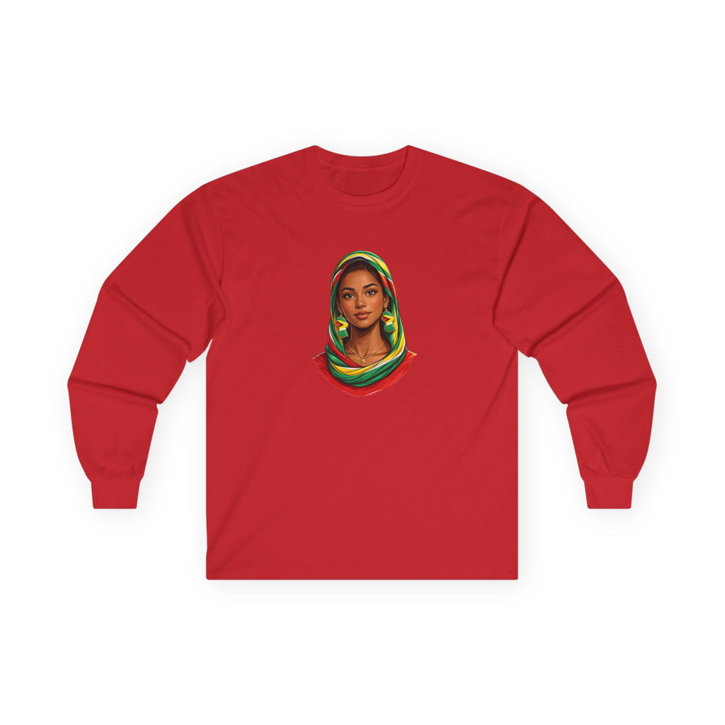 Indo-Guyanese Headdress Portrait Long Sleeve Tee