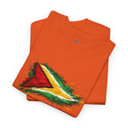 Guyana Flag Paint Splash T-Shirt — Patriotic Caribbean Tee