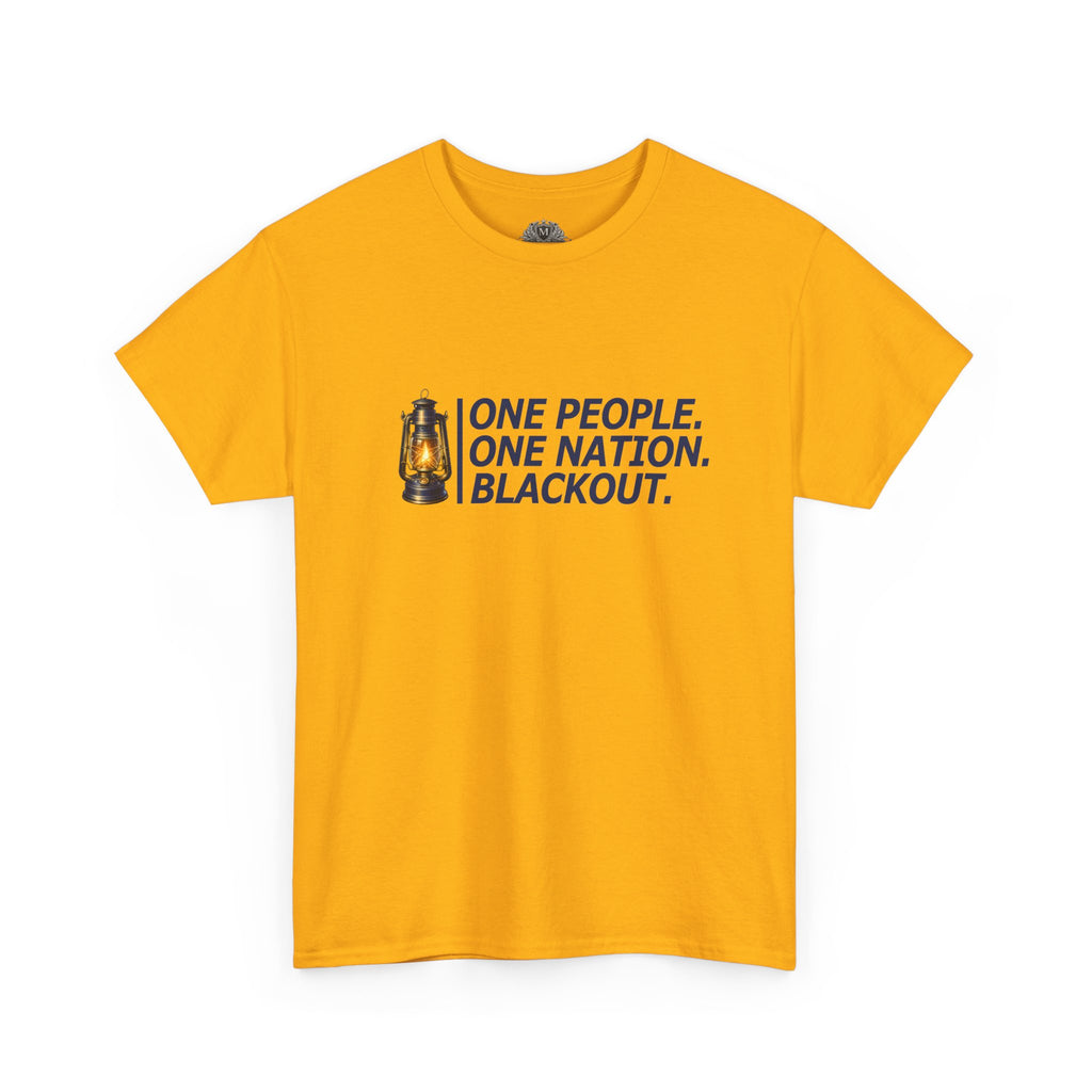 "One People. One Nation. Blackout." Lantern Graphic Tee
