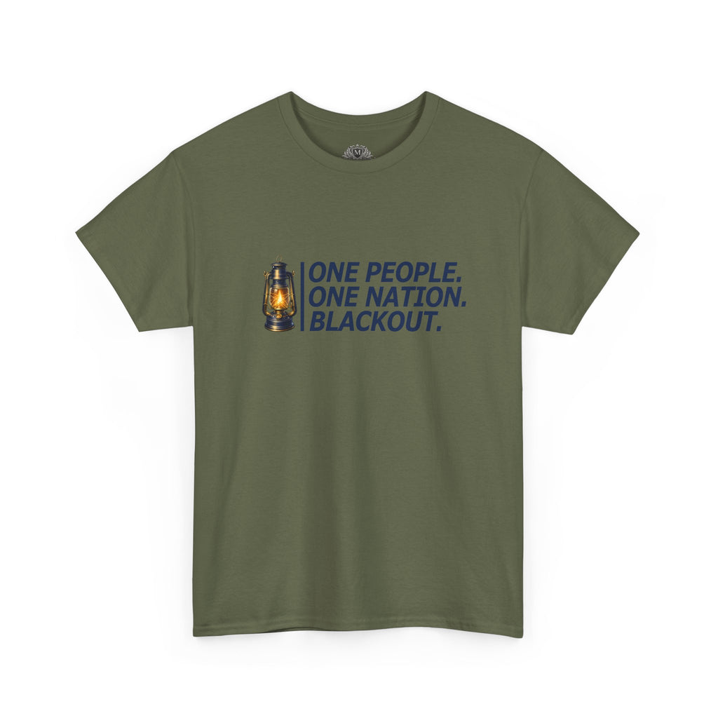 "One People. One Nation. Blackout." Lantern Graphic Tee