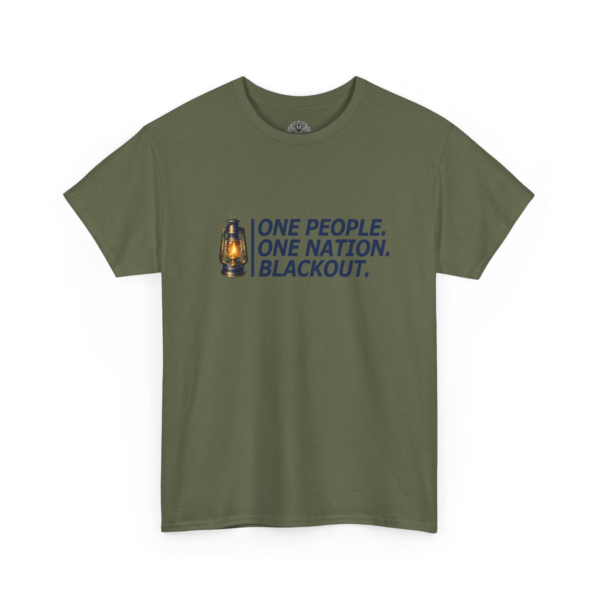 "One People. One Nation. Blackout." Lantern Graphic Tee