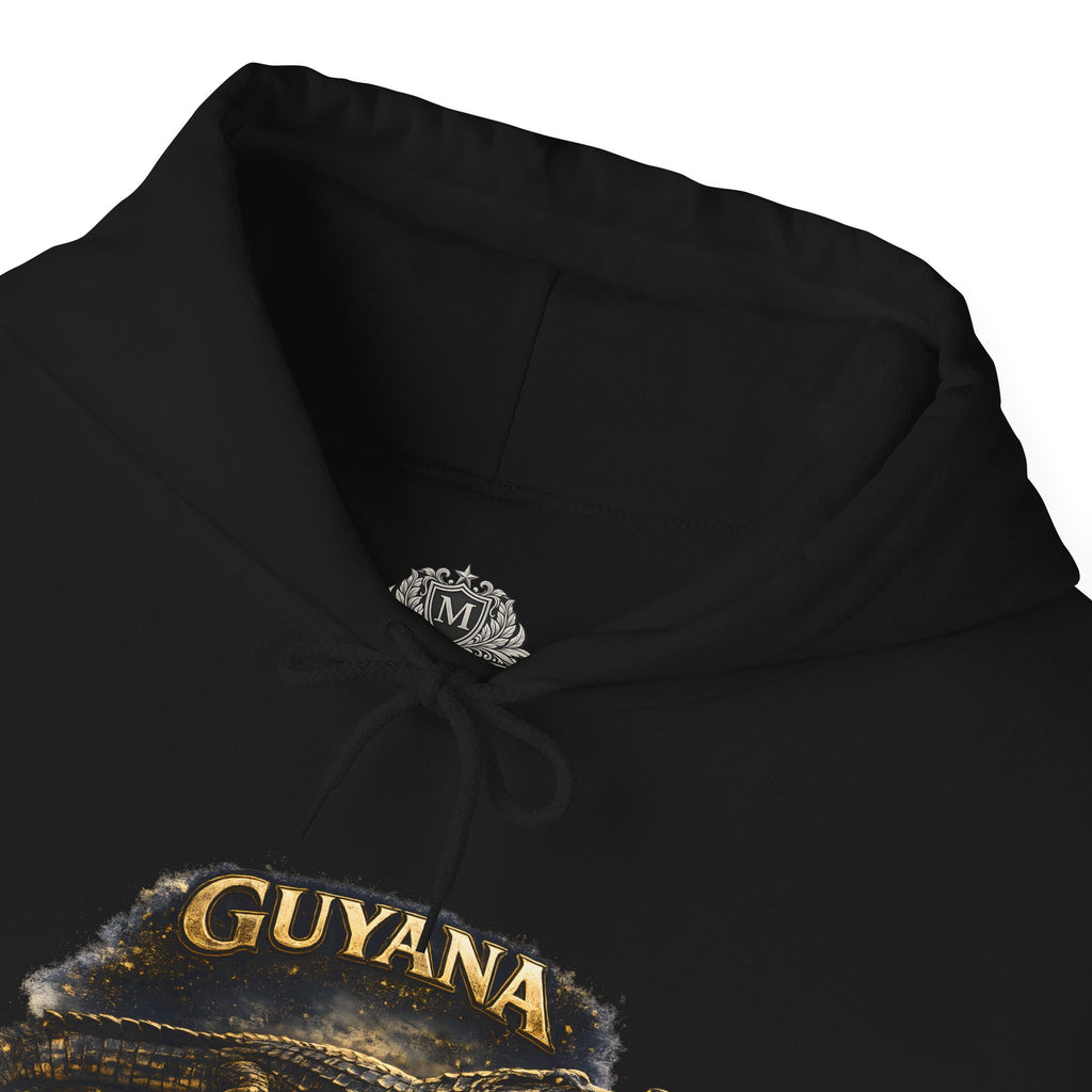 Guyana Caiman Graphic Hoodie — Tropical Illustration Pullover