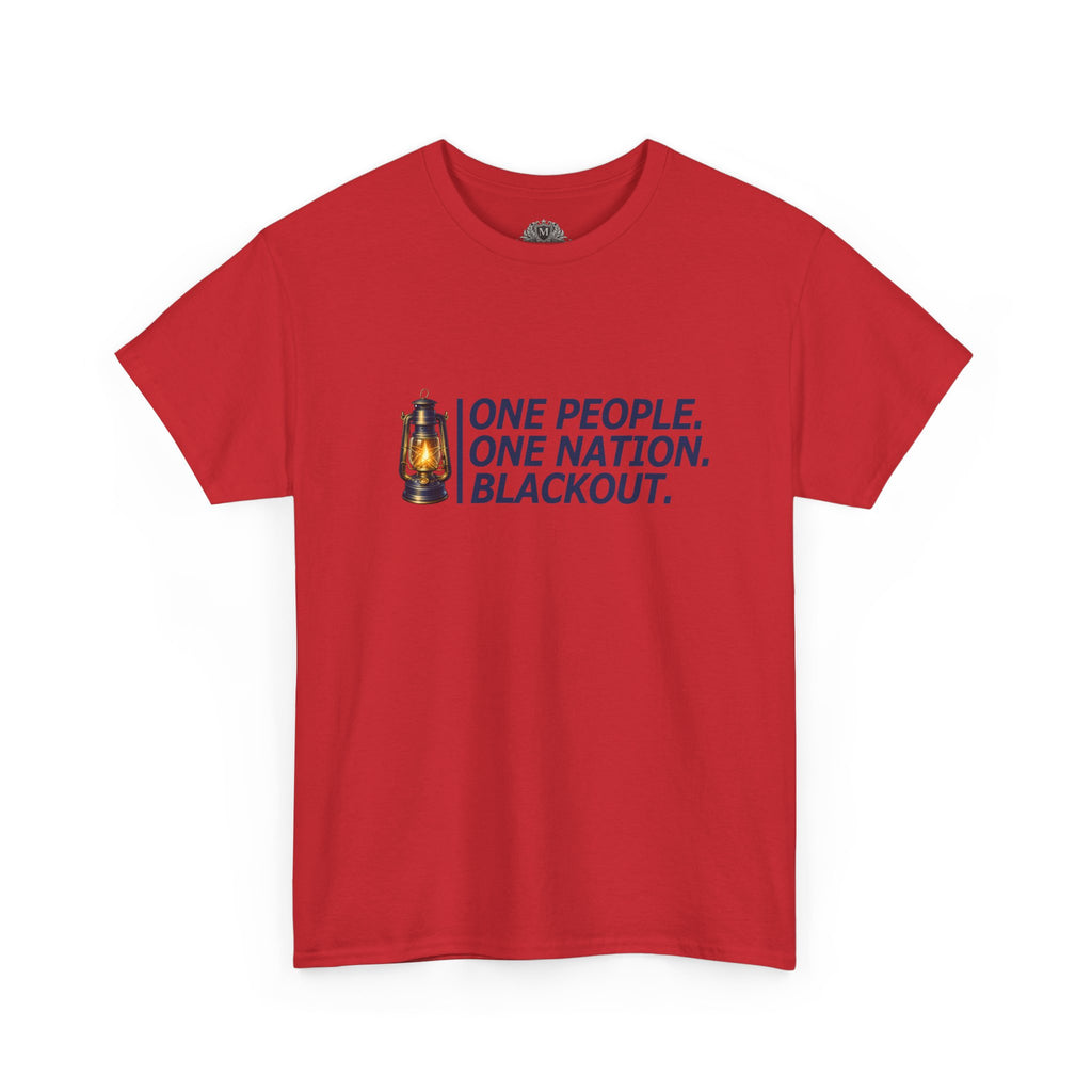 "One People. One Nation. Blackout." Lantern Graphic Tee