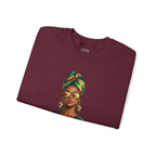 Afro Guyanese Headwrap Portrait Crewneck Sweatshirt