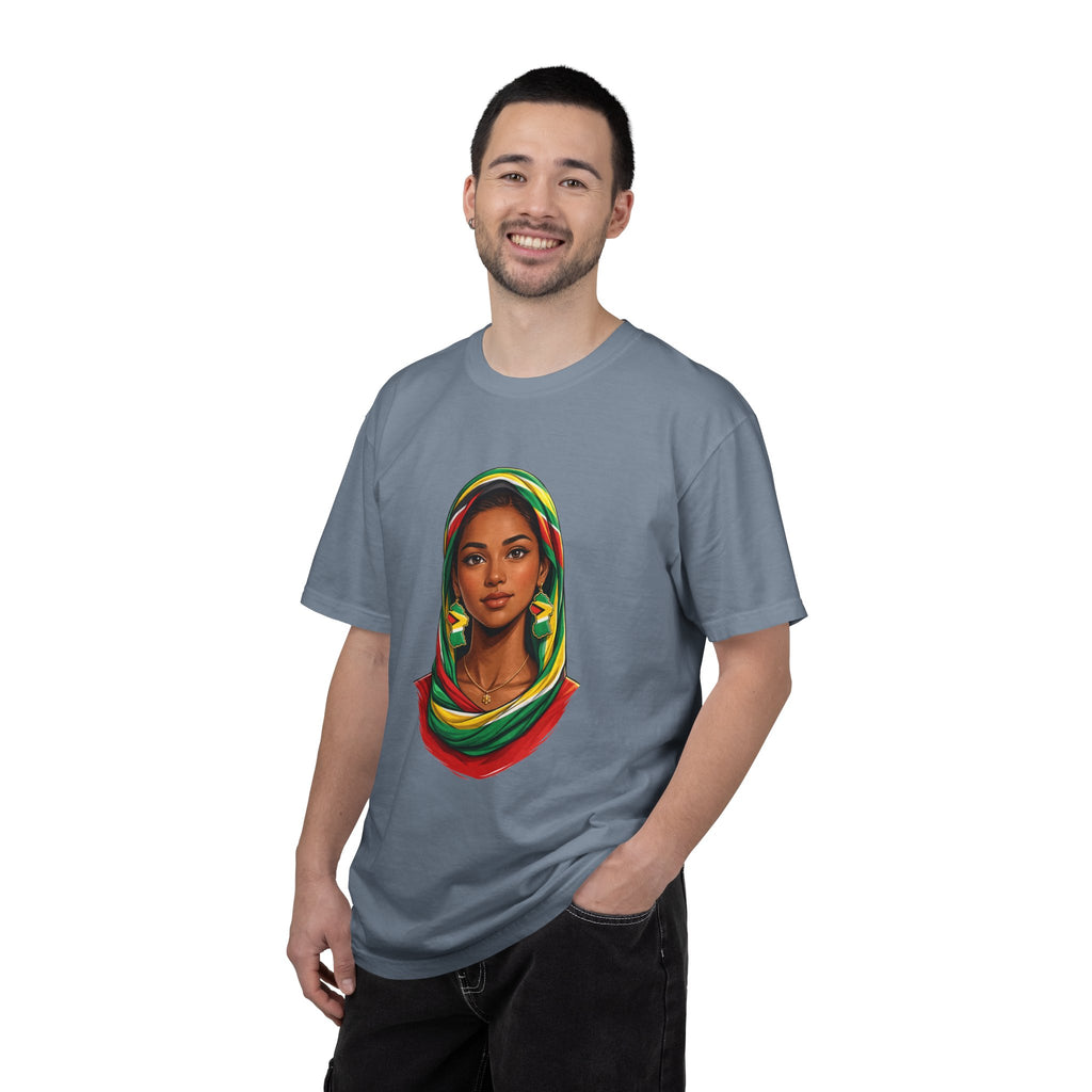 Indo Guyanese Woman Portrait with Headwrap — Unisex Tee