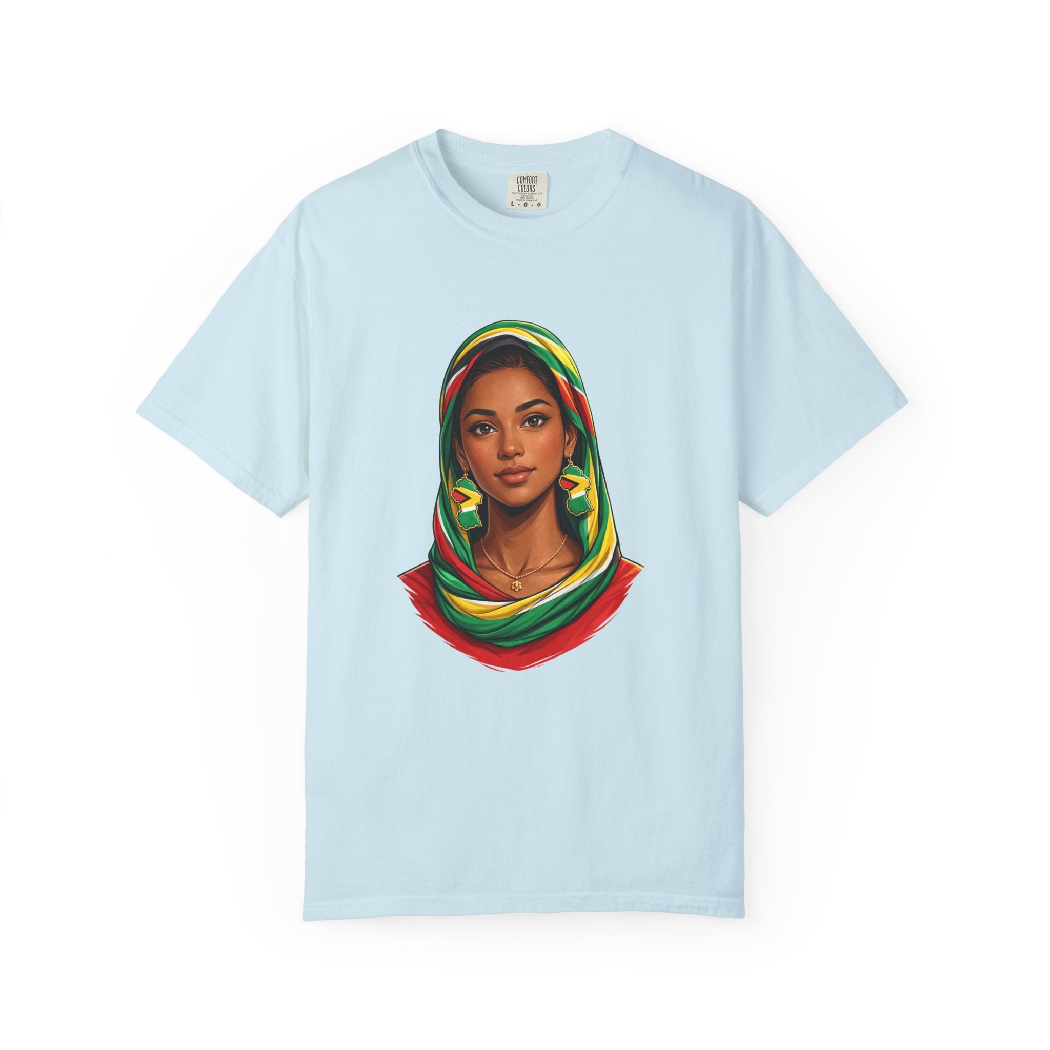 Indo Guyanese Woman Portrait with Headwrap — Unisex Tee