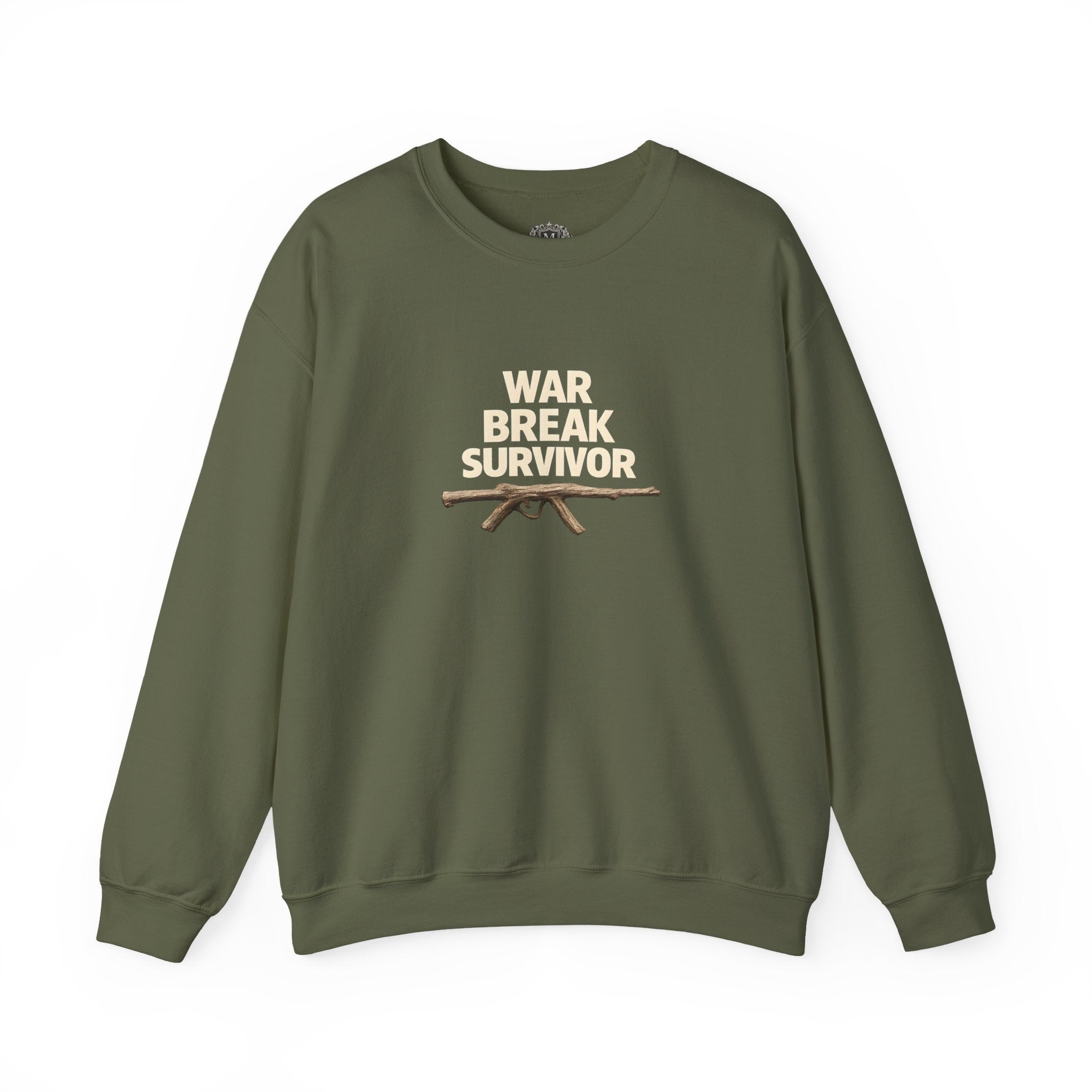 War Break Survivor Crewneck Sweatshirt — Childhood Nostalgia