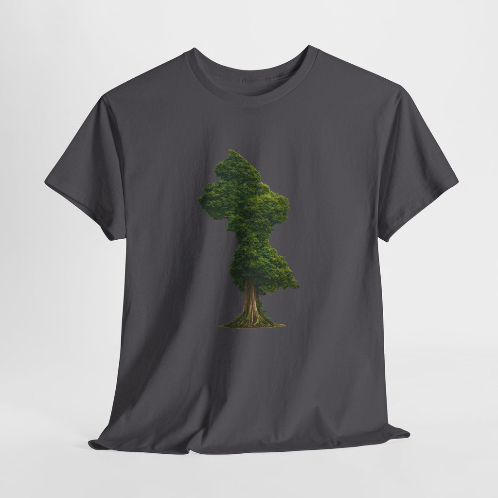 Guyana Map Tree Silhouette T‑Shirt
