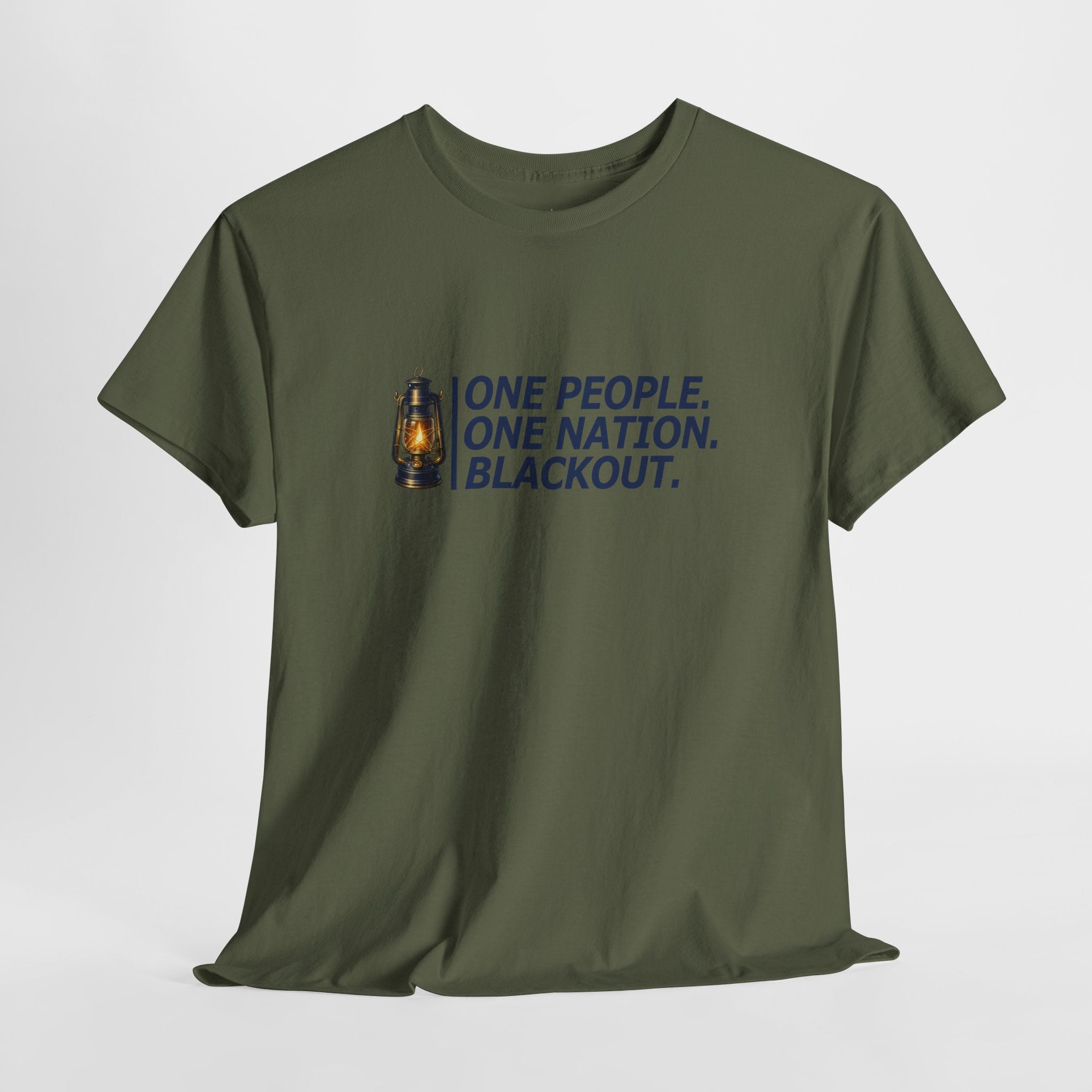"One People. One Nation. Blackout." Lantern Graphic Tee