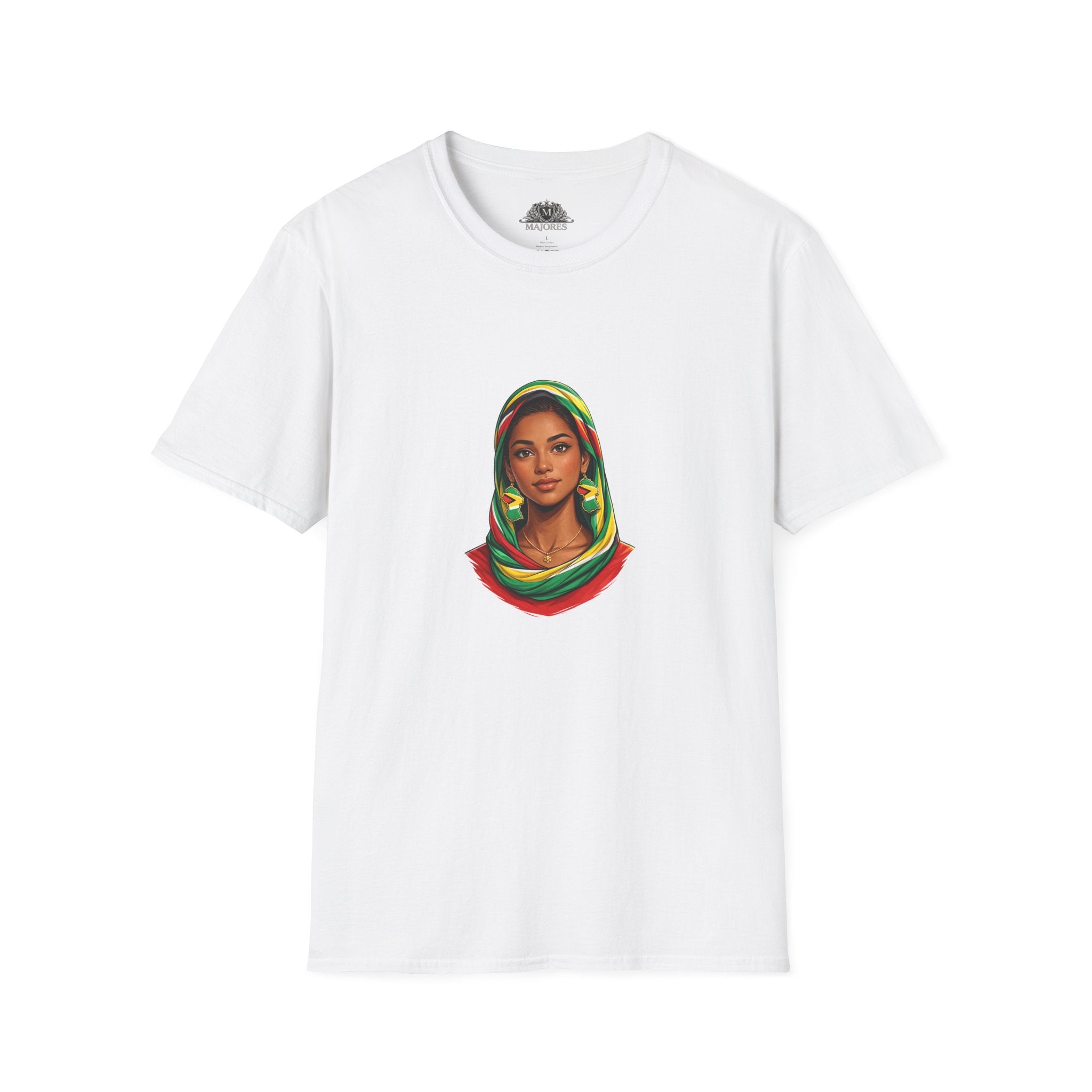 Indo-Guyanese Woman Portrait Tee — Headwrap Art T-Shirt